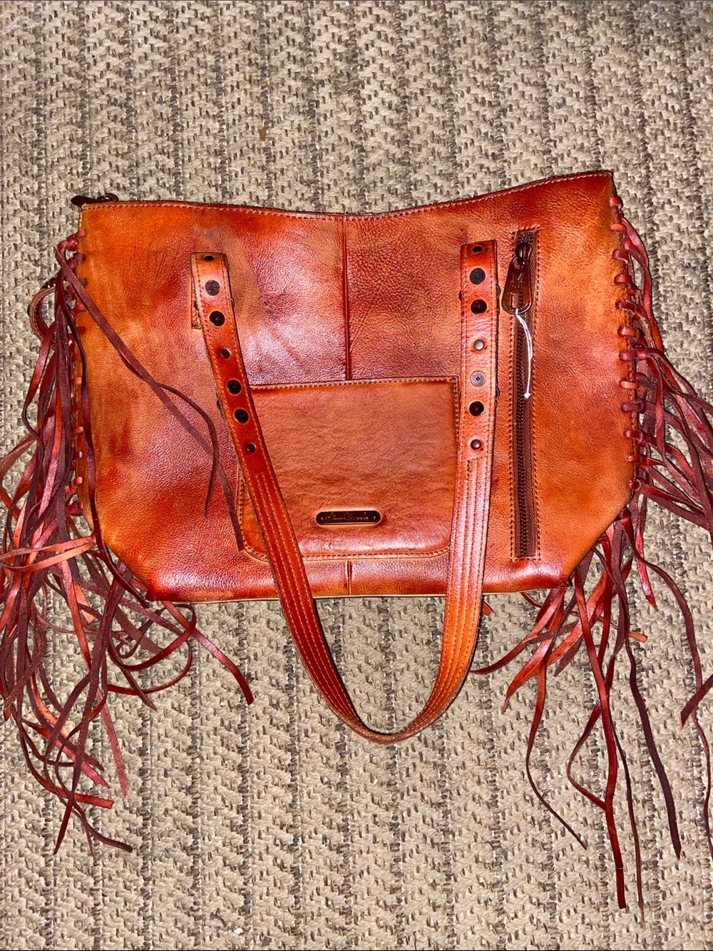 Montana West Fringe Shoulder Bag in Burnt Orange